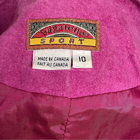 Vintage 80s Bagatelle Sport Pink Leather Midi Dress; Union Made in Canada; Sz 10 - Picture 7 of 15